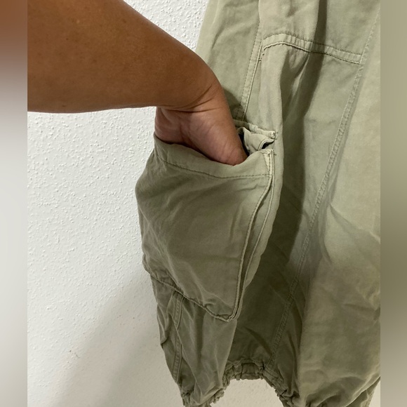 Anthropologie Daily Practice Dress Tank Twofer Midi Moss Boho Vacay,Size Large - Picture 8 of 15